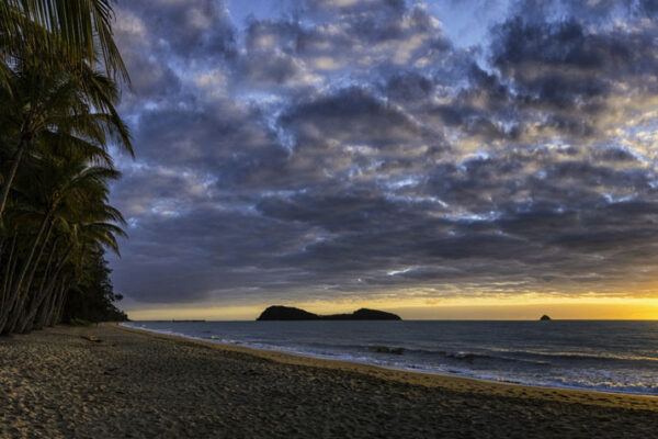 Dawn at Palm Cove in Queensland, Australia.